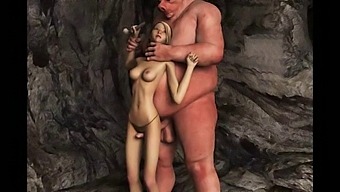 Huge Monster Ejaculates On Animated Pornographic Characters