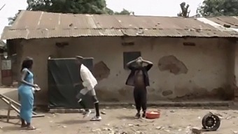 African Man With Big Cock In Action