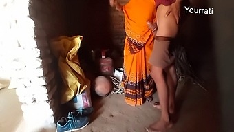 A Village Couple'S Steamy Sex Session In The Kitchen With Clear Hindi Audio