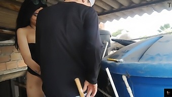 A Plumber Has Sex With His Stepdaughter While He'S Working