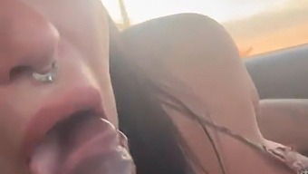 Melissa Lisboa'S Oral Skills On Full Display While Driving