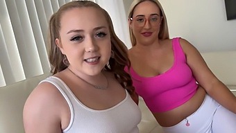 Step Sisters With Big Natural Tits And Big Asses Play A Naughty Game ~ Pov