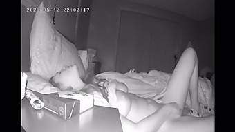 A Reserved Girl Indulges In Self-Pleasure At Night, Captured By A Hidden Camera