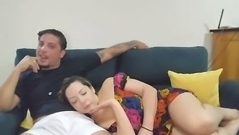 Mother-In-Law'S Sheer Dress And Big Cock Fetish Movie Night